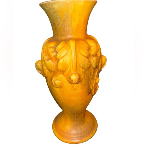 Vintage Royal Haeger USA Pottery Vase – Golden Yellow – 12” Tall - Picture 1 of 10